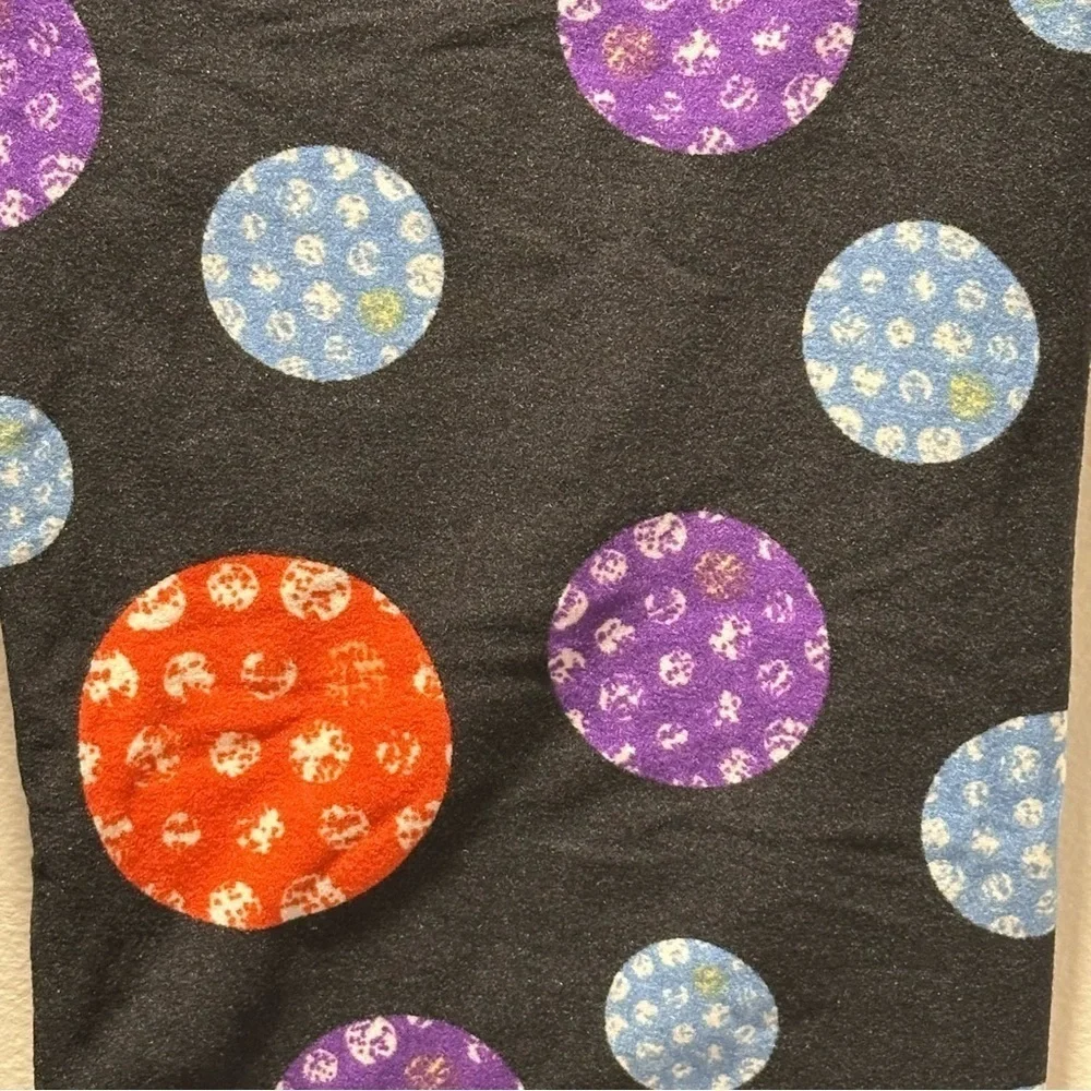 NEW LulaRoe OS Soft Leggings One Size 2-10 Small-Large Christmas Bokeh Lights - Picture 8 of 10